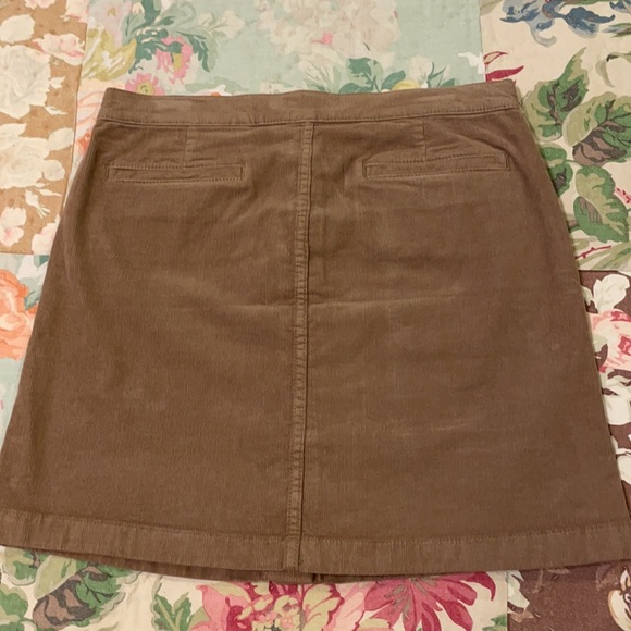 TORY BURCH Lucitano Corduroy Skirt in Beach Wood - Picture 10 of 11